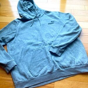 XL and Cozy Puma Hoodie Oversized Gray Workout Sweatshirt plus Unisex